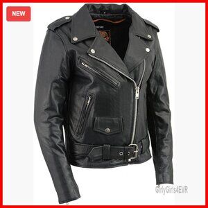 Premium Leather Motorcycle Riding Jacket with Zip Out Liner